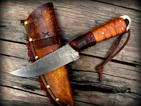 hand forged, Vintage style Indian scalper knife