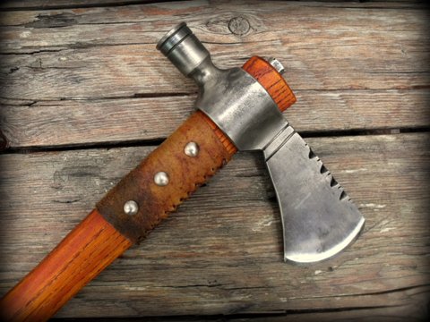 hand forged custom pipe tomahawk axe