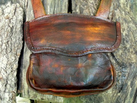 leather hunting bag