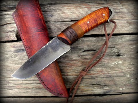 hand-forged belt knife