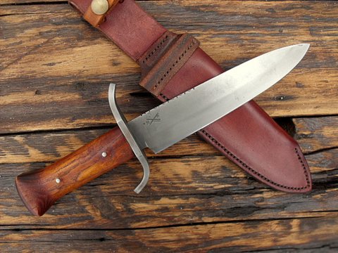 handforged spear point bowie knife