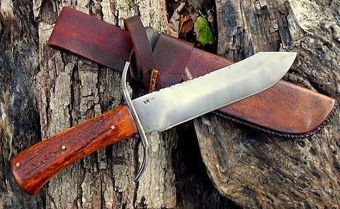 hand made mountain man bowie knife